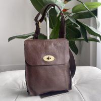 Mulberry Chocolate Brown Natural Leather Regular Antony (old style)