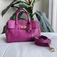 Mulberry Small Bayswater Satchel in Hot Fuchsia Pink