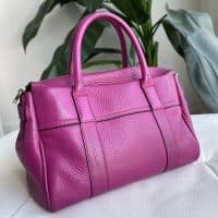 Mulberry Small Bayswater Satchel in Hot Fuchsia Pink - Image 3
