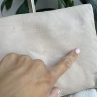 Mulberry Cookie Clutch in Pebbled Beige Soft Matte Leather with shiny gold hardware - Image 7