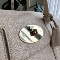 Mulberry Heritage Bayswater in small classic grain Buttercream with shiny gold hardware - Image 2