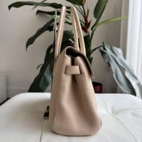 Mulberry Heritage Bayswater in small classic grain Buttercream with shiny gold hardware - Image 5