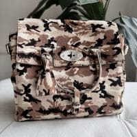 Mulberry Cara Delevingne Backpack in cream camo - Image 2