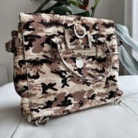 Mulberry Cara Delevingne Backpack in cream camo - Image 5