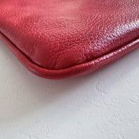 Mulberry Valentines Hearts Zip Pouch in Valentine Red Glossy Goat - Image 4