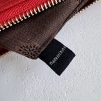 Mulberry Valentines Hearts Zip Pouch in Valentine Red Glossy Goat - Image 9