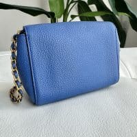 Mulberry Mini Lily in Porcelain Blue Small Classic Grain with gold Hardware - Image 5