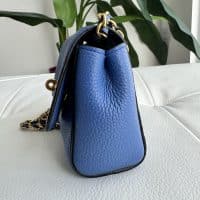 Mulberry Mini Lily in Porcelain Blue Small Classic Grain with gold Hardware - Image 6