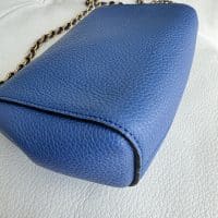Mulberry Mini Lily in Porcelain Blue Small Classic Grain with gold Hardware - Image 11