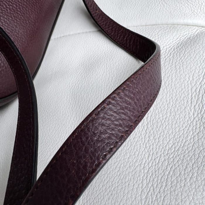 Mulberry Medium Amberley in Oxblood grained leather - gold toned hardware - Image 20