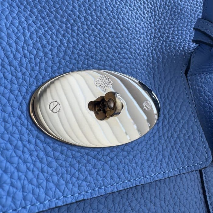 Mulberry Classic Bayswater in Cornflower Blue Heavy Grain with gold hardware - Image 12