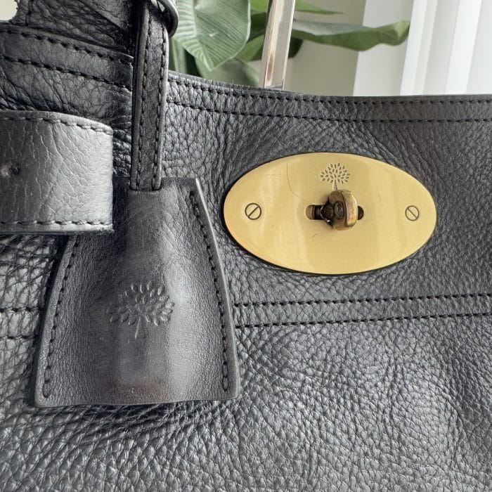 Mulberry Black NVT Bayswater Heritage Tote - Brass toned hardware - Image 2
