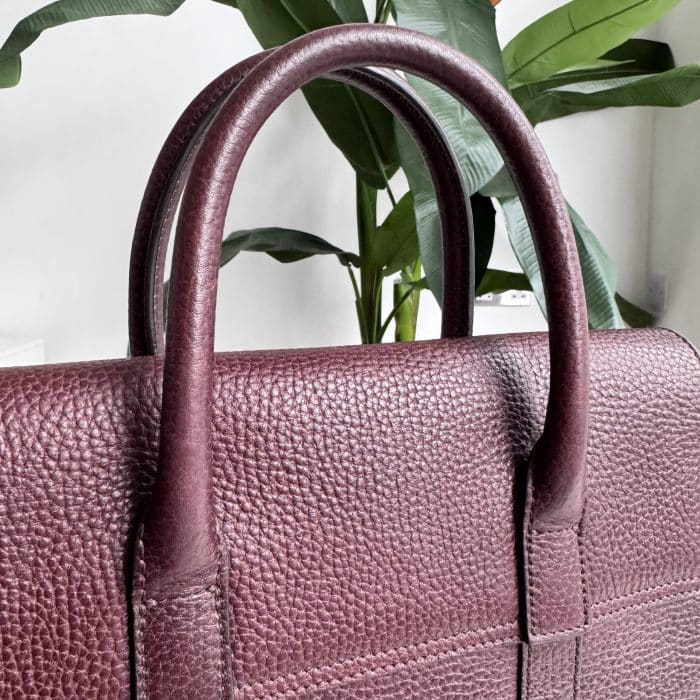 Mulberry Small Oxblood Bayswater Satchel (new style) gold toned hardware - Image 4