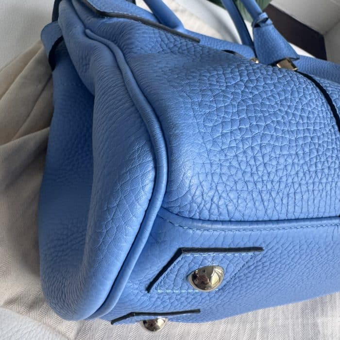 Mulberry Classic Bayswater in Cornflower Blue Heavy Grain with gold hardware - Image 8