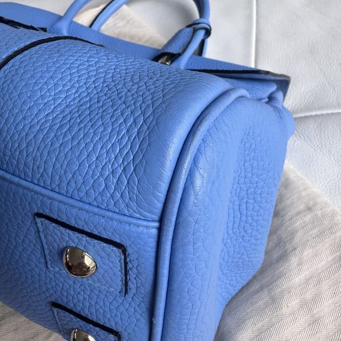 Mulberry Classic Bayswater in Cornflower Blue Heavy Grain with gold hardware - Image 9