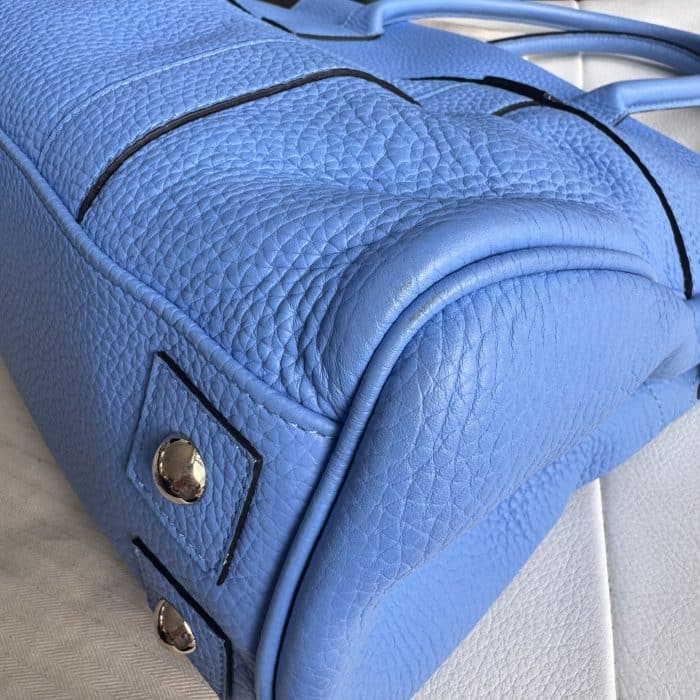 Mulberry Classic Bayswater in Cornflower Blue Heavy Grain with gold hardware - Image 11