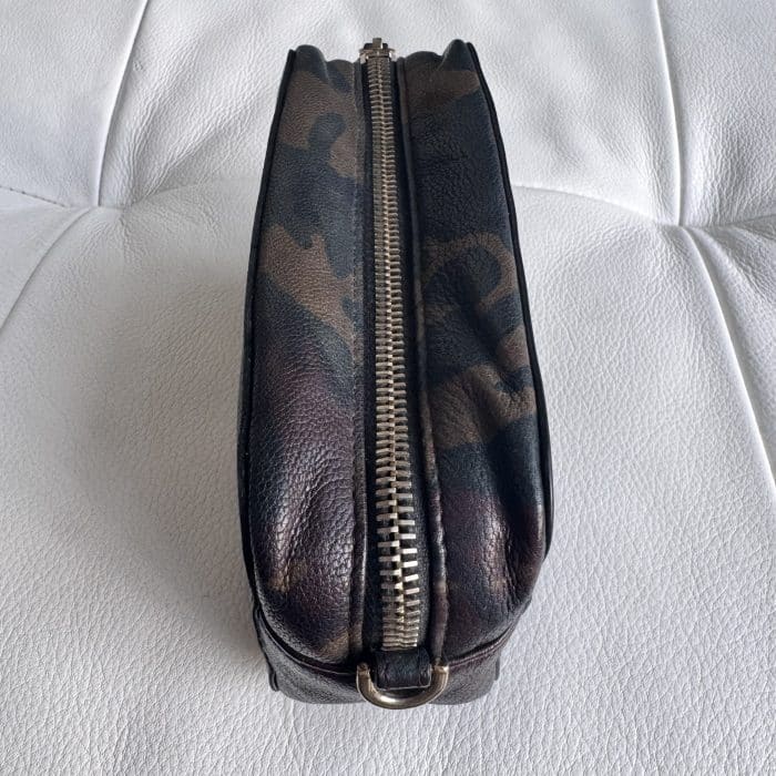 Mulberry Cara Camo Zipped Pochette Wristlet in Green Camo Printed Goat - Image 8